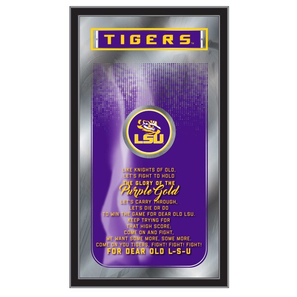 Holland Bar Stool Co Louisiana State 26" x 15" Fight Song Mirror - MFGHTLASTUN