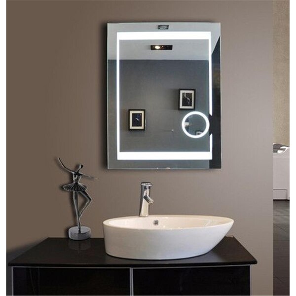 Paris Mirror 32 x 2 x 24 in. Aurora Illuminated 6000K LED Mirror - AURO24326000