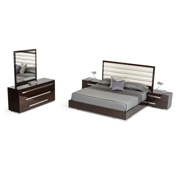 Homeroots Romano Italian Modern Mirror - Ebony - 282659