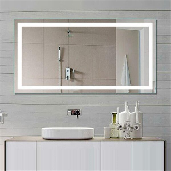 Perfectpillows 32 x 2 x 32 in. Harmony Illuminated Mirror with 6000K LED Backlight - PE3143369