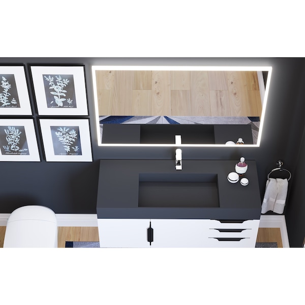 Castello Usa Smart Lisa 48 x 30 LED Smart Mirror with Voice Commands - CB-SM430-48-30