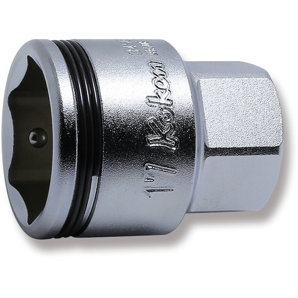Ko-Ken Socket 17mm Nut Grip 29mm Outer Hex 17mm 3/8 Sq. Drive - 3450MH-17