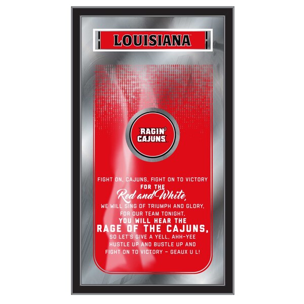 Holland Bar Stool Co Louisiana-Lafayette 26" x 15" Fight Song Mirror - MFGHTLA-LAF