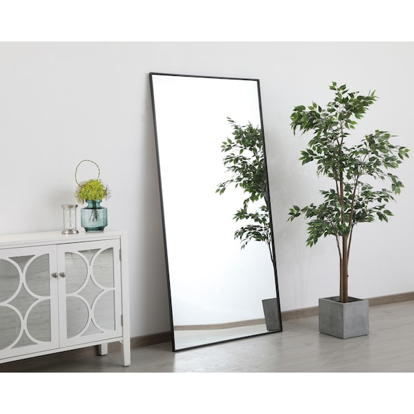 Elegant Decor Metal Frame Rectangle Mirror 36 Inch In Black, 714730 - MR43672BK