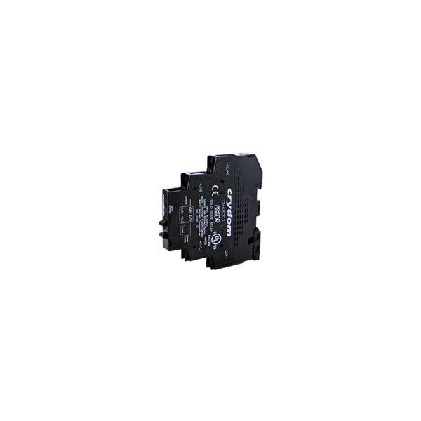 Relés de estado sólido Crydom - Relé Industrial Montado en Riel Din SSR, Montaje en Riel Din de 11mm, 600Vac/6A, 4-32Vdc de Entrada, Cero - DR48D06X.