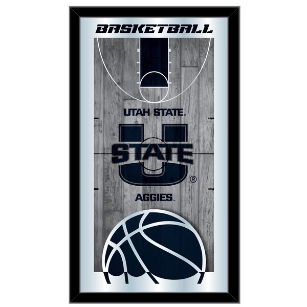 Holland Bar Stool Co Utah State 15" x 26" Basketball Mirror - MBSKTUTAHST