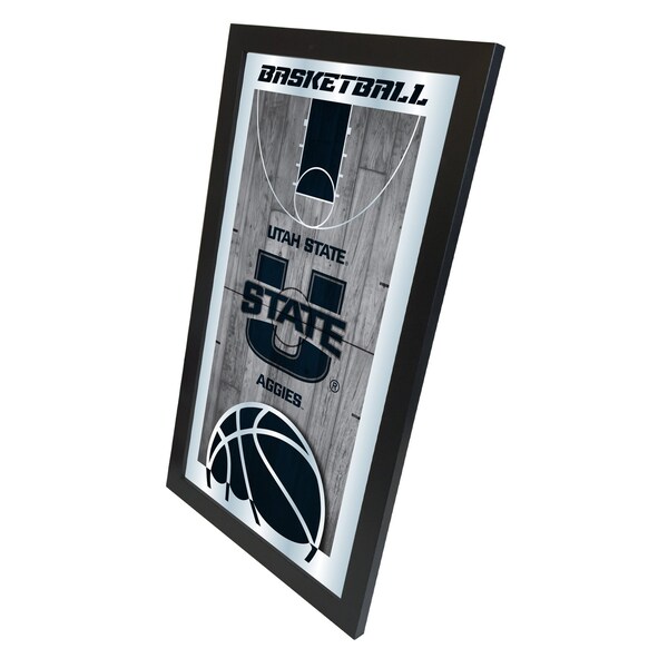 Holland Bar Stool Co Utah State 15" x 26" Basketball Mirror - MBSKTUTAHST