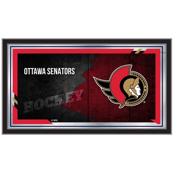 Holland Bar Stool Co Ottawa Senators 15" x 26" Hockey Collector Mirror by Holland Bar Stool Company - MCOLOTTSEN