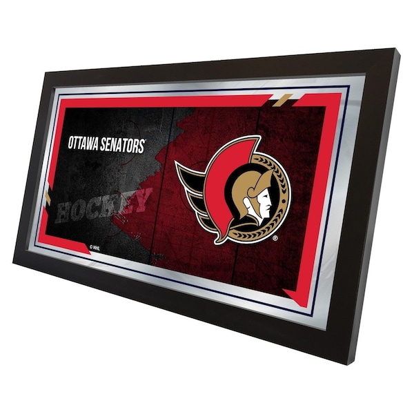 Holland Bar Stool Co Ottawa Senators 15" x 26" Hockey Collector Mirror by Holland Bar Stool Company - MCOLOTTSEN