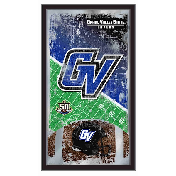 Holland Bar Stool Co Grand Valley State 15" x 26" Football Mirror - MFTBLGVSTUN