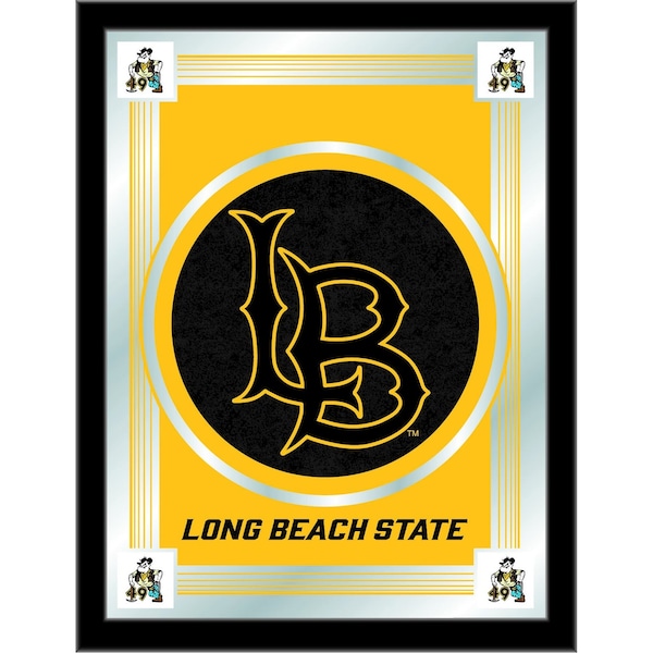 Holland Bar Stool Co Long Beach State University 17" x 22" Logo Mirror - MLOGOLBSTUN