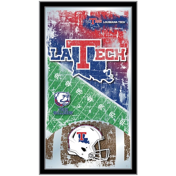 Holland Bar Stool Co Louisiana Tech 15" x 26" Football Mirror - MFTBLLATECH