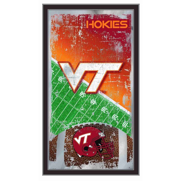 Holland Bar Stool Co Virginia Tech 15" x 26" Football Mirror - MFTBLVATECH