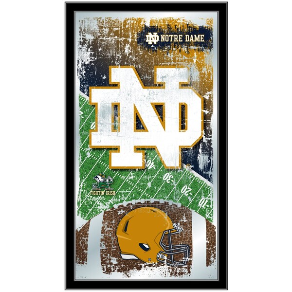 Holland Bar Stool Co Notre Dame 15" x 26" Football Mirror - MFTBLNOTRED