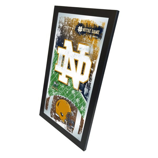 Holland Bar Stool Co Notre Dame 15" x 26" Football Mirror - MFTBLNOTRED