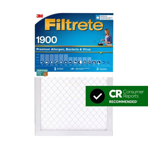 3M Filtrete 20 in. W X 25 in. H X 1 in. D Polypropylene 13 MERV Pleated Air Filter 1 pk - UA03DC-6