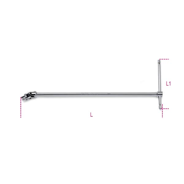 Beta 920/40 1/2 in Drive Swivel T-Handle, OAL 490mm - 009200850