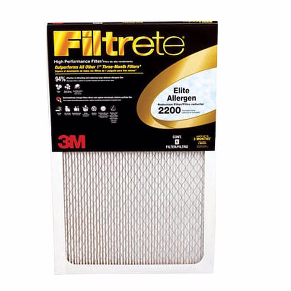 3M Filtrete 14 in. W X 25 in. H X 1 in. D Polypropylene 13 MERV Pleated Allergen Air Filter 1 pk - EA04DC-6