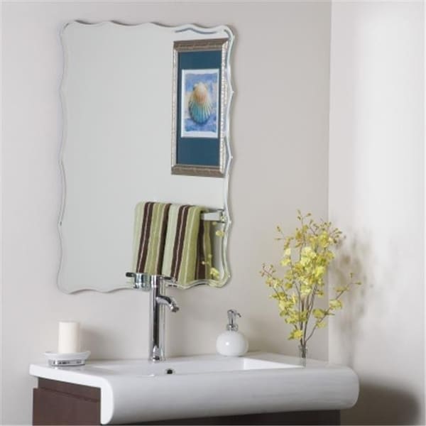 Decor Wonderland Decor Wonderland SSM1058 Frameless Ridge Mirror - SSM1058