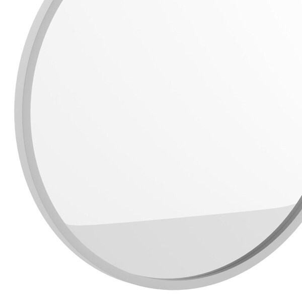 Flash Furniture 20" Round Silver Metal Framed Accent Wall Mirror - HFKHD-0GD-CRE8-991315-GG