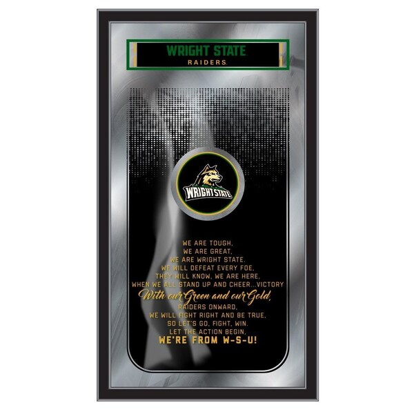 Holland Bar Stool Co Wright State 26" x 15" Fight Song Mirror - MFGHTWRTSTU