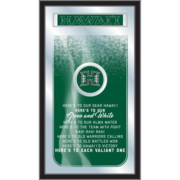 Holland Bar Stool Co University of Hawaii 26" x 15" Fight Song Mirror - MFGHTHAWAII