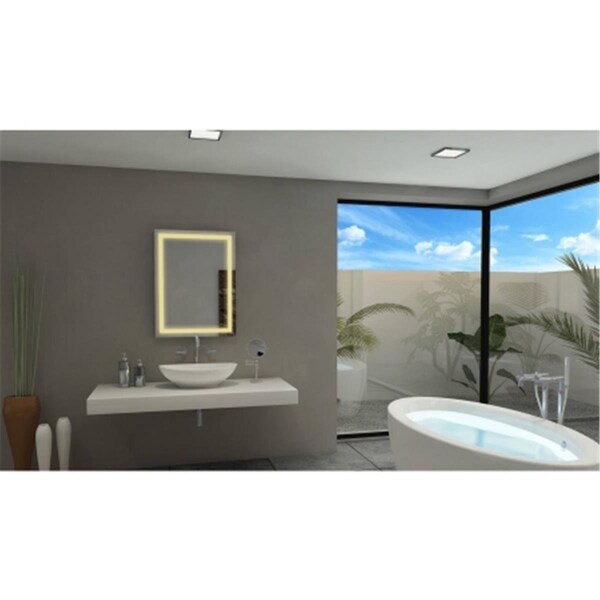 Perfectpillows 24 x 48 in. Harmony Lighted Bathroom Mirror with 3000K - PE3134055