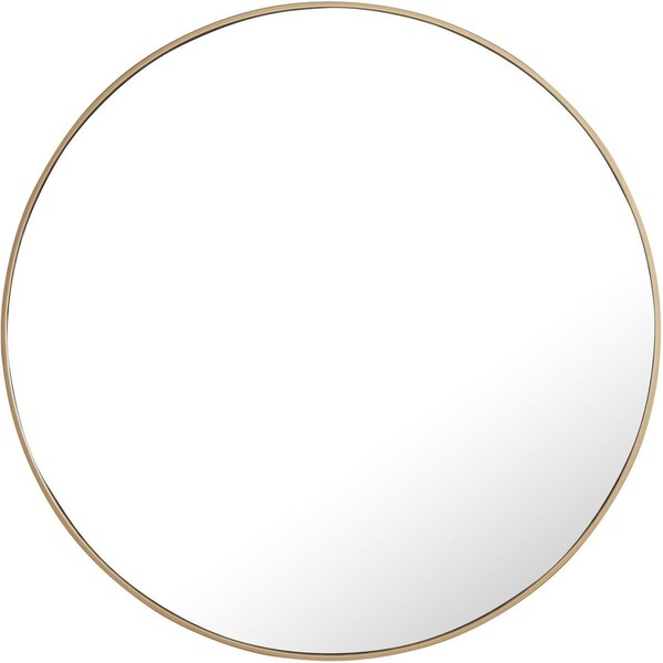 Elegant Decor 42 in. Eternity Metal Frame Round Mirror - Brass - MR4045BR