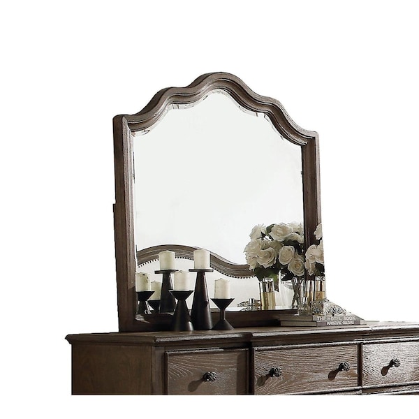 Made-To-Order Mirror, Weathered Oak - Wood, Oak Veneer - MA3717828