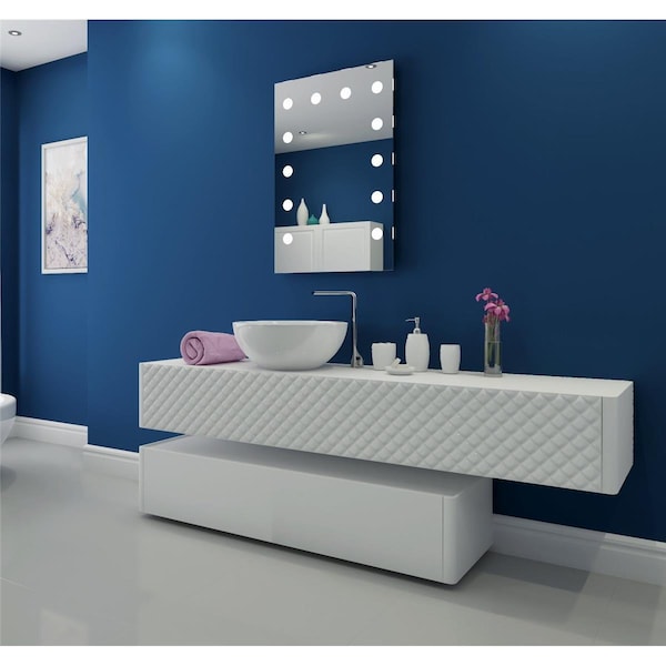 Perfectpillows 43 x 63 in. Hollywood Designed LED Mirror - PE1872781
