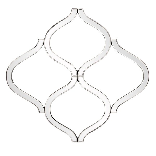 Gfancy Fixtures Interlocking Curved Shapes Mirror with Beveled Edge Mirrored - GF3099735