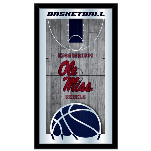 Holland Bar Stool Co Ole' Miss 15" x 26" Basketball Mirror - MBSKTMSSPPU