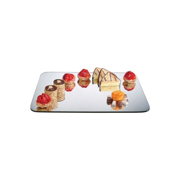 Cal Mil Plastics Cal-Mil Rectangle Mirror Tray 18"W x 24"D x 1/4"H - PT243