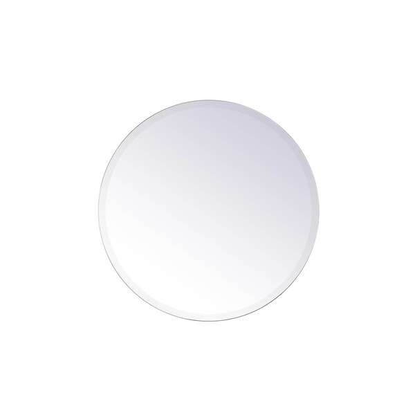 Elegant Decor Gracin Round Mirror 24 Inch In Clear - MR401924