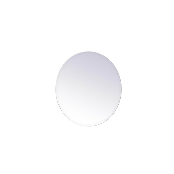 Elegant Decor Gracin Round Mirror 24 Inch In Clear - MR401924