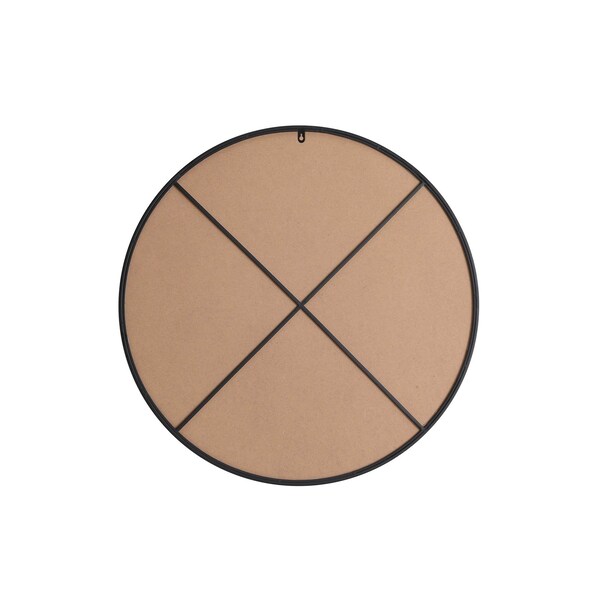 Elegant Decor Metal Frame Round Mirror 39 Inch In Black - MR4839BK