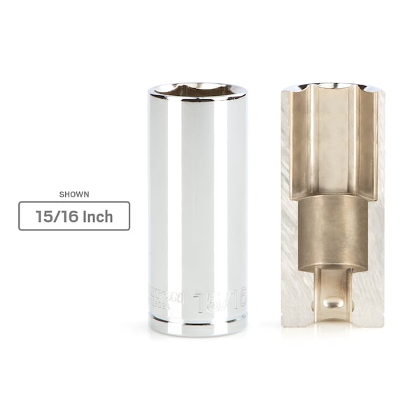 Tekton 1/2 Inch Drive x 9/16 Inch Deep 6-Point Socket - SHD23014