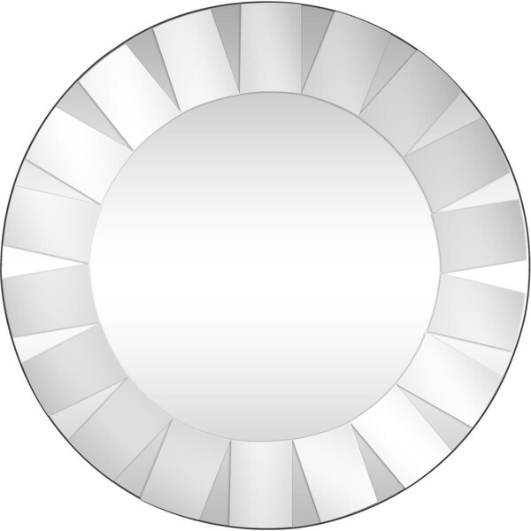 Camden Isle Glass Petal Mirror, Clear - 86609