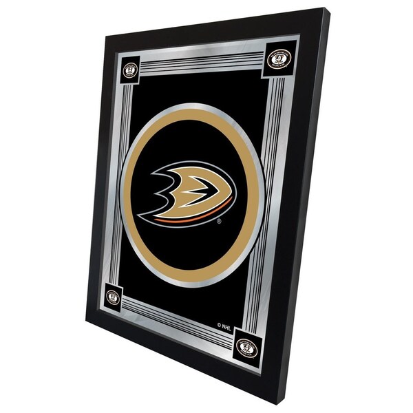 Holland Bar Stool Co Anaheim Ducks 17" x 22" Logo Mirror - MLOGOANADKS
