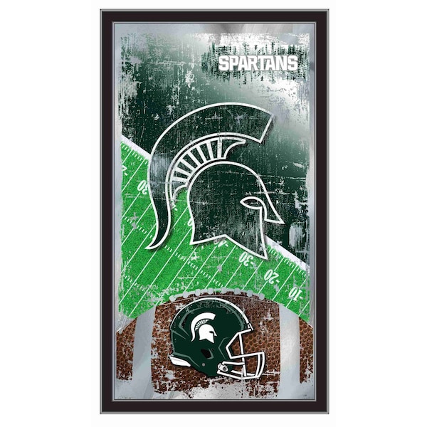 Holland Bar Stool Co Michigan State 15" x 26" Football Mirror - MFTBLMICHST
