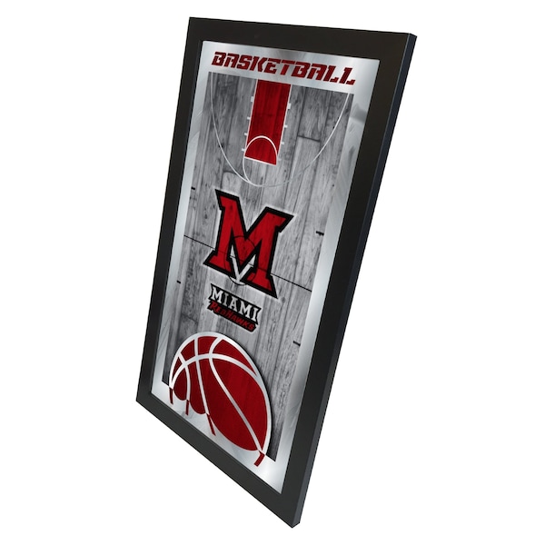 Holland Bar Stool Co Miami (OH) 15" x 26" Basketball Mirror - MBSKTMIA-OH