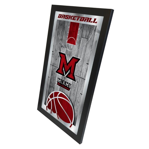 Holland Bar Stool Co Miami (OH) 15" x 26" Basketball Mirror - MBSKTMIA-OH