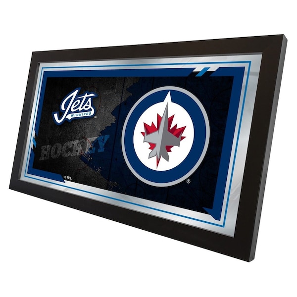 Holland Bar Stool Co Winnipeg Jets 15" x 26" Hockey Collector Mirror by Holland Bar Stool Company - MCOLWINJET
