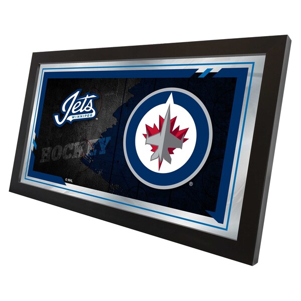 Holland Bar Stool Co Winnipeg Jets 15" x 26" Hockey Collector Mirror by Holland Bar Stool Company - MCOLWINJET