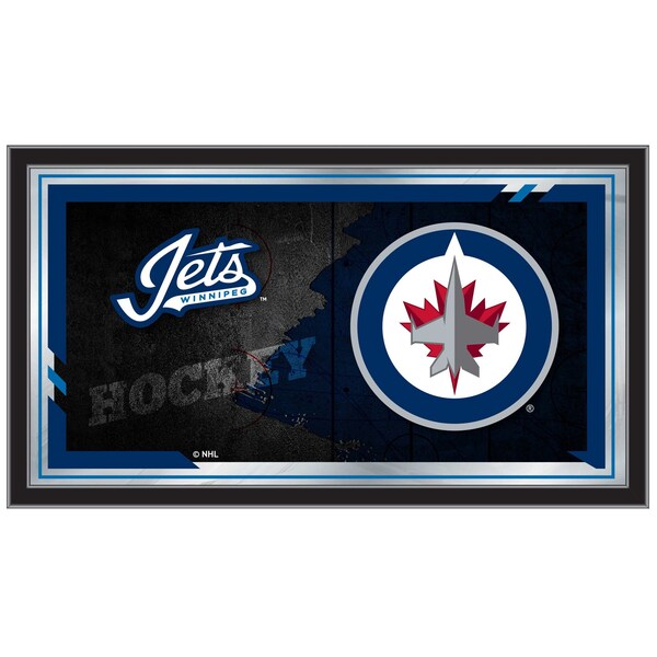 Holland Bar Stool Co Winnipeg Jets 15" x 26" Hockey Collector Mirror by Holland Bar Stool Company - MCOLWINJET