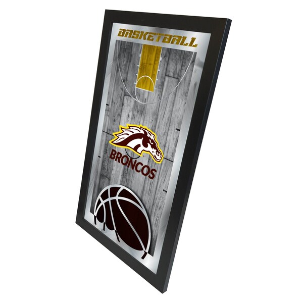 Holland Bar Stool Co Western Michigan 15" x 26" Basketball Mirror - MBSKTWESTMI