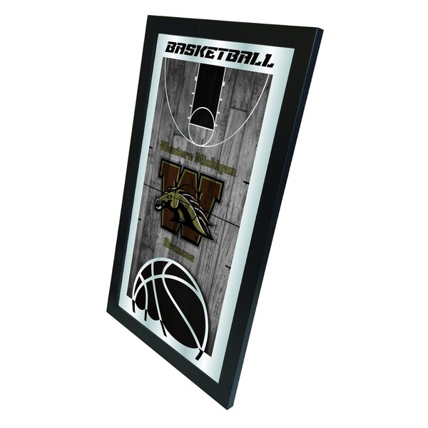 Holland Bar Stool Co Western Michigan 15" x 26" Basketball Mirror - MBSKTWESTMI