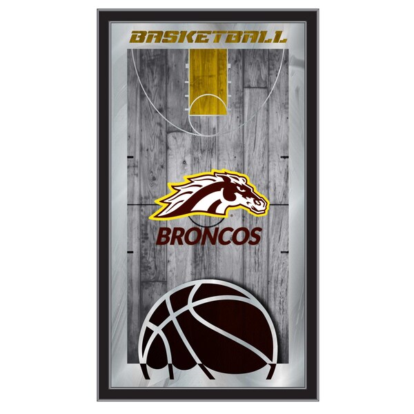 Holland Bar Stool Co Western Michigan 15" x 26" Basketball Mirror - MBSKTWESTMI