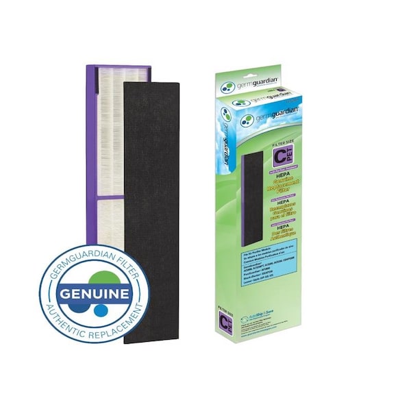 Germ Guardian Germ Guardian 19.25 in. H X 1.75 in. W Rectangular HEPA Pet Odor Air Purifier Filter C 1 pk - FLT5250PT