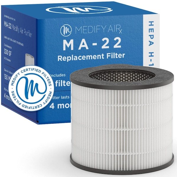Medify Air MA22 Replacement Filter 1Pack True HEPA 999 Particle Removal - MA-22R-1